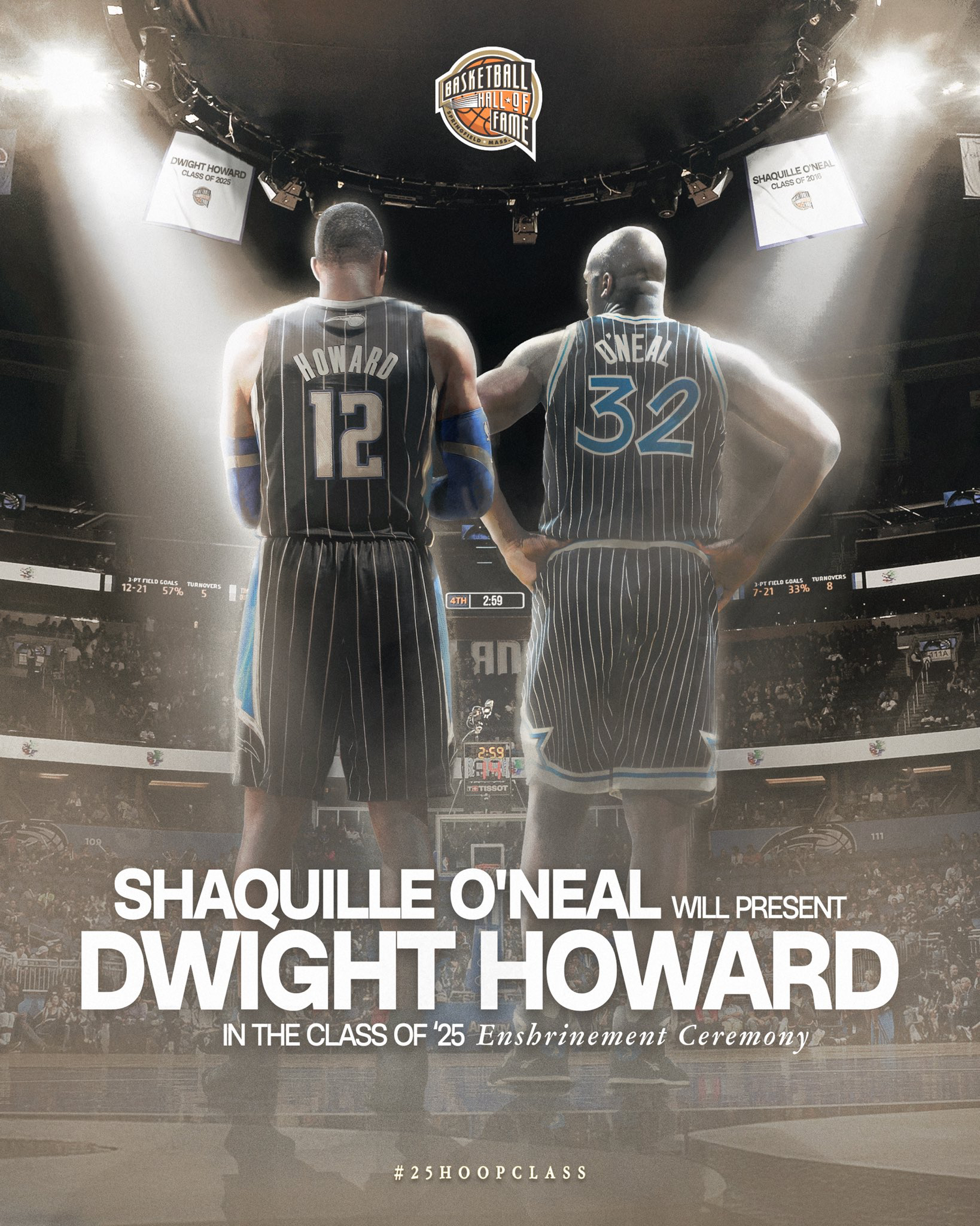 体育娱乐-篮球名人堂官宣：奥尼尔将成为霍华德的名人堂引荐人